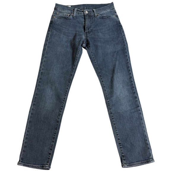 Levi's Jeans 511 Mens 28x28 Flex Slim Fit Premium Big E Medium Wash Blue Classic - Picture 1 of 6